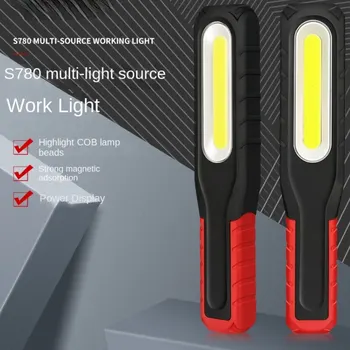 Работна светлина акумулаторна LED супер ярка USBWork светлини Portable Con база магнитни и кука работа фенерче за ремонт на автомобили Mac