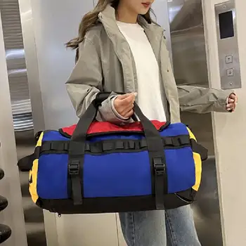 Travel Fitness Gym Сгъваема чанта Жени Мъже с обувки Джобна чанта Голям капацитет раница багаж съхранение Duffle чанти Y54A