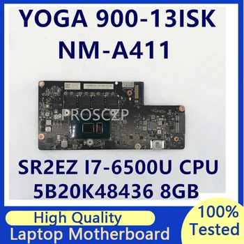 BYG40 NM-A411 За Lenovo YOGA 900-13ISK с процесор SR2EZ I7-6500U 5B20K48436 8GB Дънна платка за лаптоп 100% напълно тествана работа добре