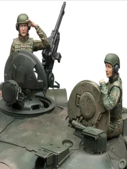 нов несглобен 1/16 120mm Русия женски танкови войници 120mm смола комплект DIY играчки Небоядисана смола модел