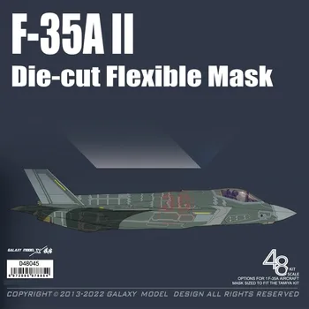Galaxy D48045 Decal F-35A II осветление II боец разделяне на цветовете Щанцована гъвкава маска за Tamiya 61124 Комплекти модели DIY инструменти