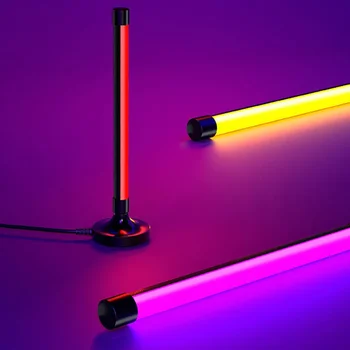 RGB ръчни светлини за пълнене Цветна атмосфера нощна лампа за домашна игрална зала декор Портативна фотография осветление USB селфи лампа