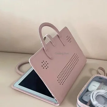 PU лаптоп ръкав мода с дръжка розов лаптоп защитен калъф защитен калъф за Macbook, Lenovo, Xiaomi, Huawei
