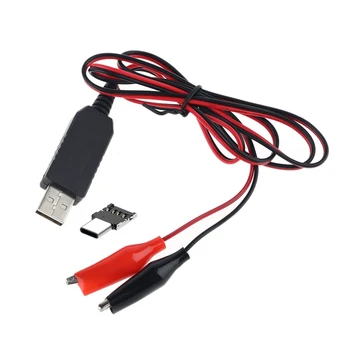 DIY 2 в 1 тип C USB до 1.5V 3V 4.5V 6V захранващ кабел AA AAA C D Размер на батерията елиминатор за LED светлинни играчки Walkie Talkie L21B