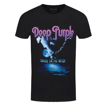 Deep Purple T Shirt Smoke On The Water Band Официален нов черен