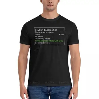 Стилна черна риза Essential T-Shirt хипи дрехи мъжки тениски с къс ръкав смешни тениски мъжки тренировъчна риза