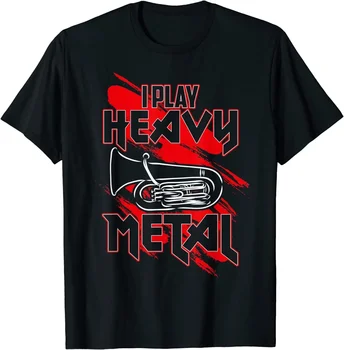 I Play Heavy Metal Funny Pure Cotton T Shirt Men Casual Short Sleeve Tees Tops Dropshipping
