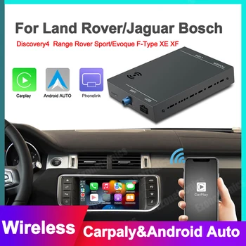 Безжичен комплект за модернизиране на Apple CarPlay за Land Range Rover Evoque Discovery 4 Jaguar XE XF F Тип Android Auto Mirror Link