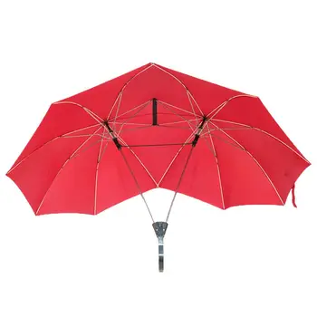 Удобен чадър Ръчно затваряне Двоен чадър Покритие на голяма площ Слънцезащита Двойка чадър Дъждовен покрив