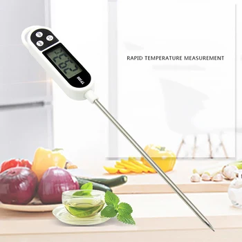 Хранителен термометър TP300 Цифров кухненски термометър Моментално четене Температурен тестер за месо със сонда за кухненска скара