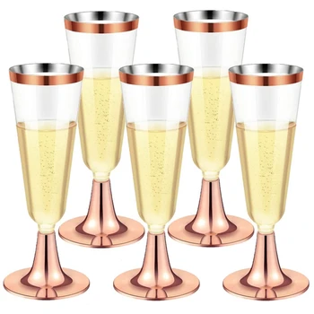 Пластмасови флейти за шампанско Чаши за шампанско за многократна употреба Парти чаши за вино за парти коктейл