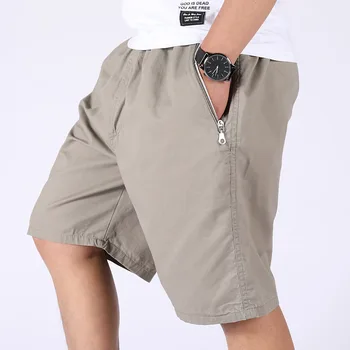 Schinotch мъжки памучни шорти панталони мъжки летни дишащи плътен цвят панталони шнур удобни шорти
