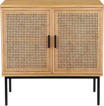 Nordic модерен шкаф за съхранение на тръстика ратан бюфет за хол тръстика бюфет дърво шкаф елегантен шкаф бюфет