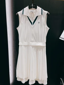 Дамски тенис голф рокля активно упражнение тренировка спортни спортни рокли за жени с цип