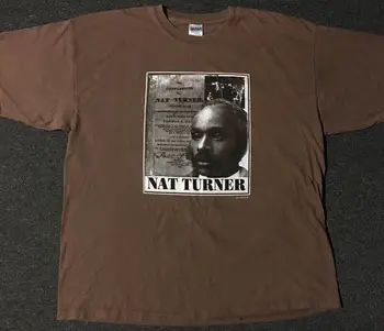 Vtg Nat Turner Slave Revolt Shirt XXL Черна история Граждански права MLK 90s Малкълм