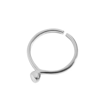 Минималистичен дизайн, прост и луксозен темперамент, универсален малък сребърен пръстен за топки, 925 стерлинги сребърен женски пръстен