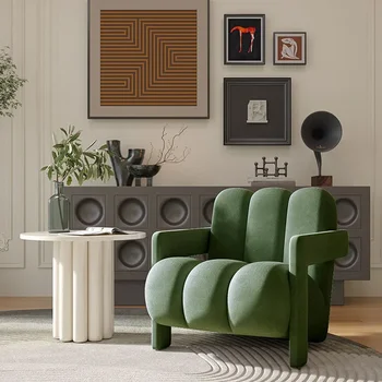 Дизайн Модерни столове за хол Бял мързелив стол Nordic Lounge Вътрешен италиански Удобен луксозен Sillon Индивидуални мебели за стая