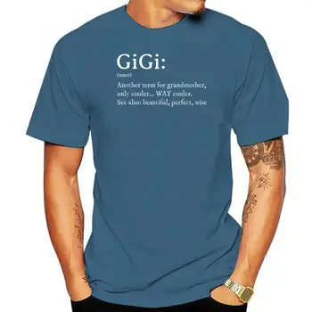 Тениска-Черни Жени Джиджи Подарък Баба Рожден ден Tee-Дамски Gigi Дефиниция TShirt