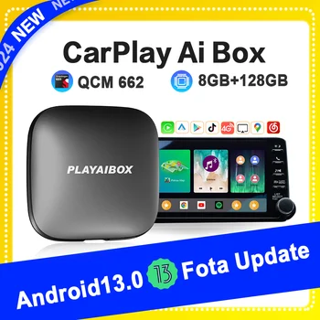 Carplay Ai Box Android 13 Безжичен Carplay Android Auto UX999Ultra QCM662 8GB + 128GB FOTA актуализация за Audi Benz Volvo Haval Chery