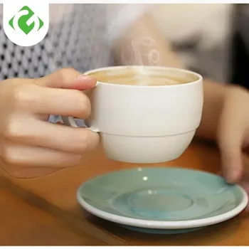 Плътен цвят Чаши за кафе Пластмасови чаши за мляко Ръкохватка Микровълнова печка 330ml Чаша за пиене Устойчивост на висока температура 2 Опционална форма