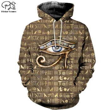 PLstar Cosmos Horus Egyptian God Eye of Egypt Pharaoh Anubis Ancient Egypt 3DPrint Zipper/Hoodies/Sweatshirt/Jacket/Men/Women s3