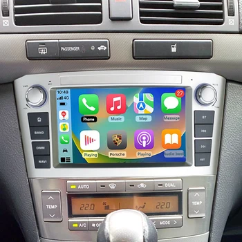 За Toyota Avensis T25 2002-2008 Car Radio 2 Din Android 13 360 Камера Автоматична навигация GPS 8GB + 256GB Bluetooth Carplay IPS DSP