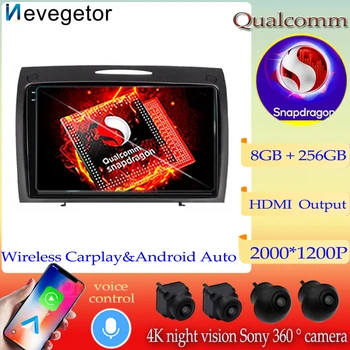 Qualcomm Android13 Auto Radio Stereo Head Unit Мултимедиен плейър за Mercedes Benz SLK R171 W171 2000 -2011 GPS навигация DVD