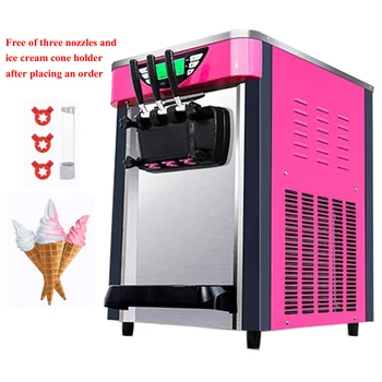 Машина за сладолед Търговски с английска операционна система Машина за правене на сладолед за магазин за мляко Магазин за чай Производители на сладолед