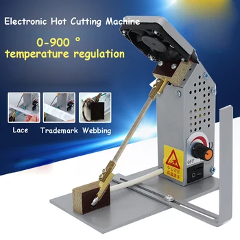 220V малка машина за горещо рязане дантела панделка ръчна машина за горещо рязане Търговска марка Електротермичен термичен резач