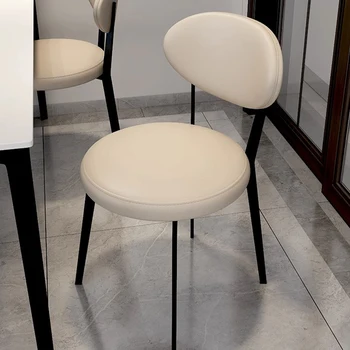 Модерни бели столове за хранене Офис вечеря Луксозен хотел Ретро столове за хранене Дизайн Уютен шезлонг Salle Кухненски мебели за ясли