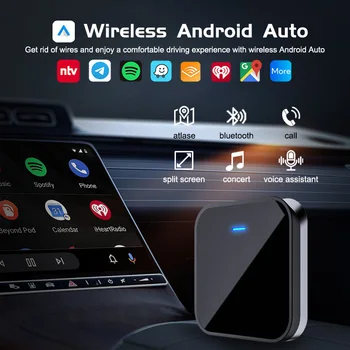 Кабелен към безжичен Carplay Dongle Android Auto Mini AI Box Streaming Car Play Dongle Интелигентен мултимедиен плейър Adaptador