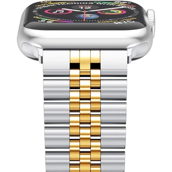 Луксозна метална каишка за Apple Watch Ultra 8 49mm лента от неръждаема стомана за iWatch 7 6 SE 5 3 41mm 45mm 44 / 40mm аксесоари за колани