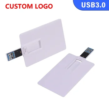 JASTER бяла карта USB 3.0 флаш устройство 128GB високоскоростна памет 64GB безплатно персонализирано лого Pendrive 32GB цветен печат двустранен