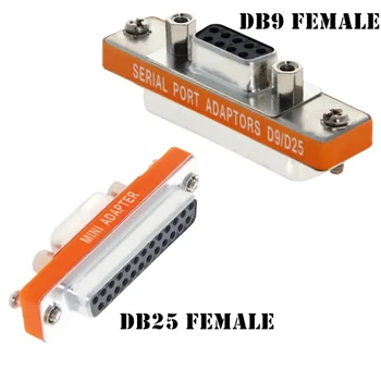 DB9 DB25 мъжки женски адаптер конектор D25 DB9 сериен порт адаптер DB9 мъжки DB25 женски DB25 мъжки DB9 женски 9 / 25P RS232 конвертиране