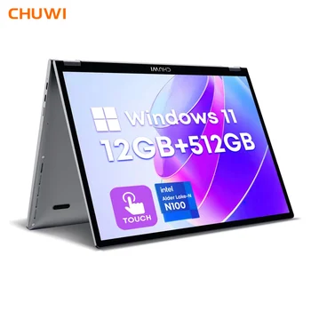 CHUWI MiniBook X 2-в-1 лаптоп, 12GB RAM 512GB SSD, 12-то поколение Intel N100 (до 3.4GHz), 10.51
