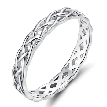 Huitan минималистичен сребърен цвят лента жени пръст-пръстени кръст дизайн мода универсални аксесоари сватбени бижута капка корабоплаването
