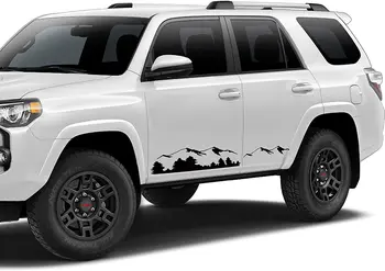 Mountain Design Decal стикер винил Sidecar графика Съвместим с 4runner n 280 2009 2020 Черен