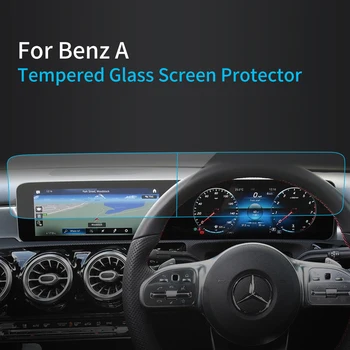 Стикери за кола Екран протектор за Benz A 2023 Навигатор дисплей закалено стъкло защитно фолио Аксесоари за автомобили за превозни средства