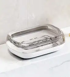 Сапунерка за душ бар сапун държач двуслоен стенен контейнер с дренажна тава сапун случай