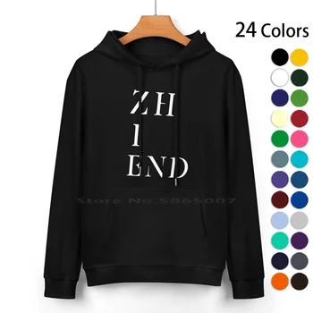 Zhiend чист памучен пуловер с качулка 24 цвята Zhiend Band Music Аниме Шарлот фантастика лого Sala Shane 100% памук с качулка