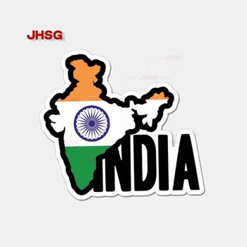 JHSG стикери за кола Смешни континент индийски флаг PVC аксесоари за кола декоративни ваденки винил водоустойчив слънцезащитен крем гореща продажба