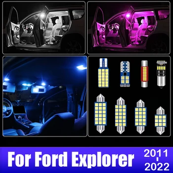 За Форд Експлорър 5 2011 2012 2013 2014 2016 2017 2018 2020 2021 2022 5бр Автомобилни LED крушки Интериорна лампа Аксесоари за осветление на багажника