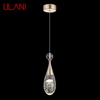 ULANI модерна висулка лампа оригиналност ръчно изработени медузи кристал LED полилей осветление за спалня трапезария