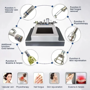 2024 Нова 7in1 980nm диодна лазерна съдова машина за отстраняване на паякообразни вени 980 кръвоносни съдове и премахване на гъбички по ноктите