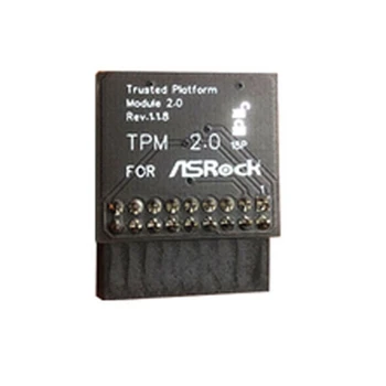 Tpm 2.0 Модул за сигурност за криптиране Дистанционно управление TPM2.0 LPC 18Pin дънни платки карта за ASROCK за Windows 11