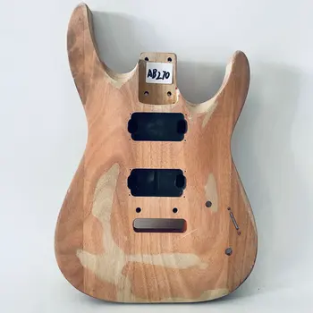 AB270 J&D Brothers електрическа китара 2 точки фиксирани Tremolo HH пикапи дясна ръка масивна дървесина естествен цвят с повърхностни повреди
