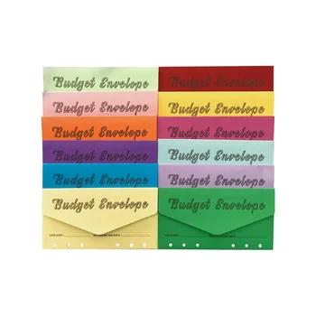 Парични пликове за бюджетиране,Бюджетни свързващи пликове с бюджетни листове за проследяване на разходите, за бюджетен плановик