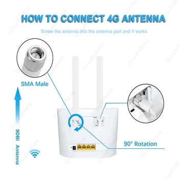 Omnidirectional 4G антена SMA мъжки 2pcs за 4G LTE рутер външна антена за Huawei B593 E5186 за HUAWEI B315 700-2700MHz