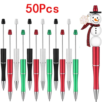 50Pcs пластмасови пера мъниста писалки за DIY писалки формован писалки за офис училище деца