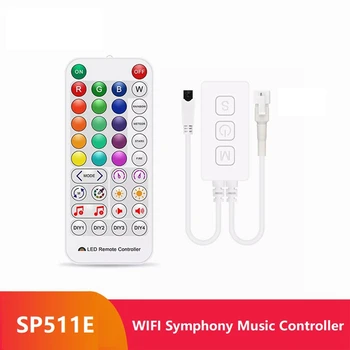 SP511E Wifi музика LED контролер за WS2812 WS2811 адресируем пиксел единична глава изход глас APP контрол